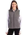 Cutter & Buck Women's Cascade Epic Comfort Recycled Sherpa Fleece Full Zip Vest-1