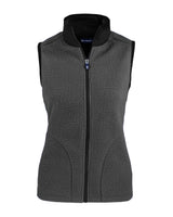 Cutter & Buck Women's Cascade Epic Comfort Recycled Sherpa Fleece Full Zip Vest-4