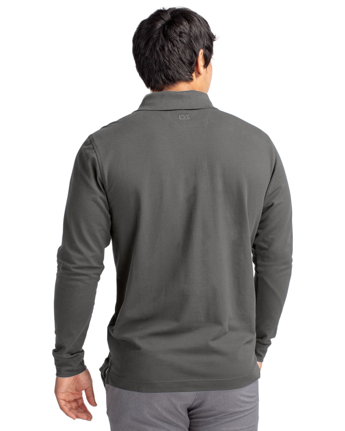 Cutter & Buck Men's Advantage Cotton-Blend Pique Long Sleeve Polo-6