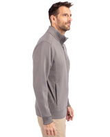 Cutter & Buck Men's Roam Recycled Buttery-Soft Knit Quarter Zip Jacket-3