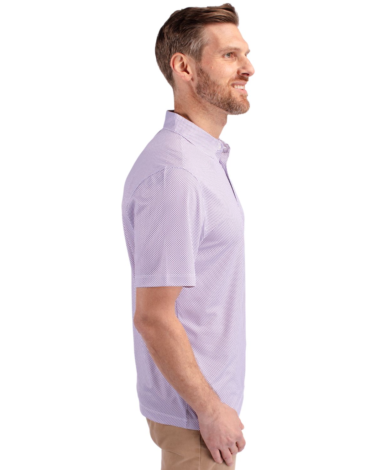 Cutter & Buck Men's Pike Recycled Symmetry Print Polo-6