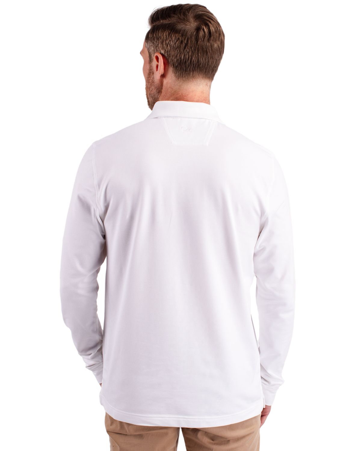 Cutter & Buck Men's Advantage Cotton-Blend Pique Long Sleeve Polo-5