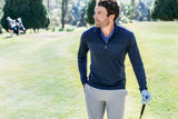 Cutter & Buck Men's Traverse Big & Tall Stripe Quarter Zip Pullover-7