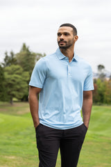 Cutter & Buck Men's Forge Recycled Fine Line Stripe Four-Way Stretch Polo-6