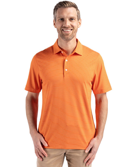 Cutter & Buck Men's Forge Recycled Fine Line Stripe Four-Way Stretch Polo-1