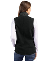Cutter & Buck Women's Cascade Epic Comfort Recycled Sherpa Fleece Full Zip Vest-4