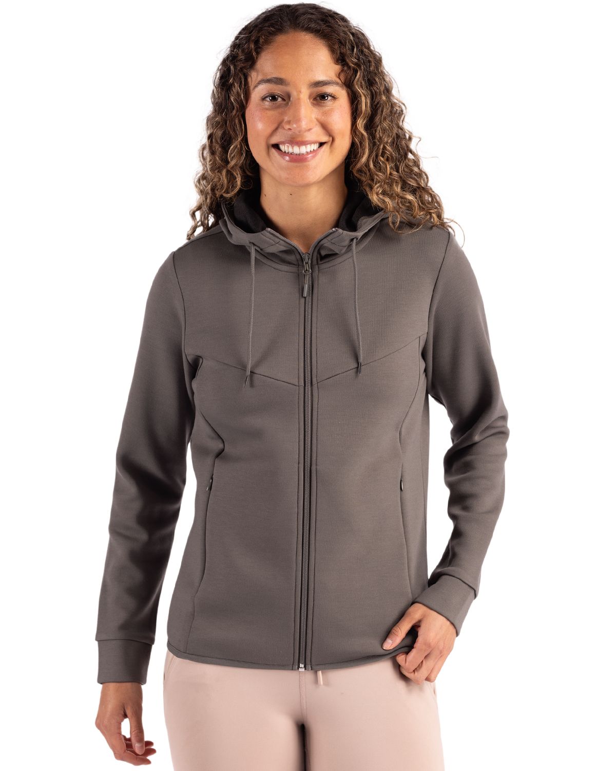 Clique Women's Haven Recycled Full Zip Hooded Sweatshirt-1