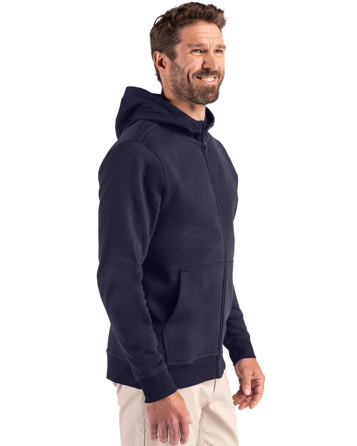 Clique Men's Drive Recycled Full Zip Hooded Sweatshirt-5