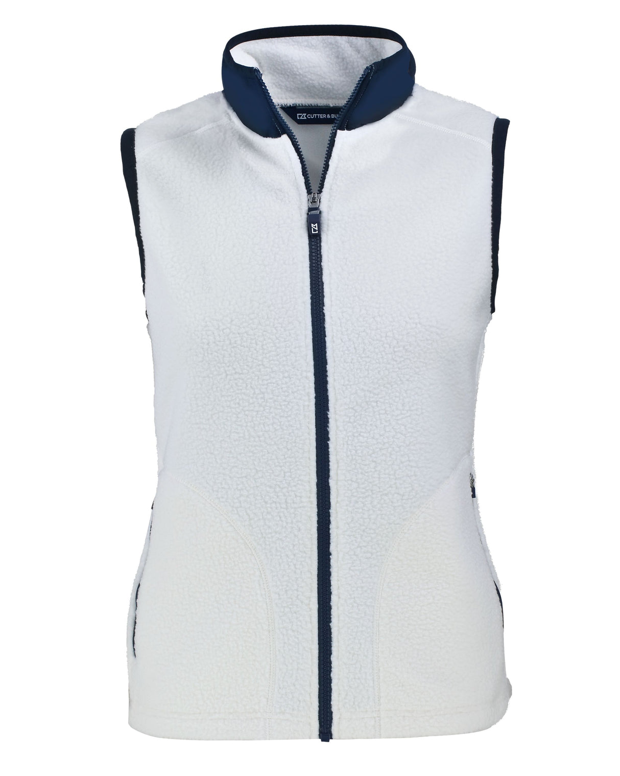 Cutter & Buck Women's Cascade Epic Comfort Recycled Sherpa Fleece Full Zip Vest-1