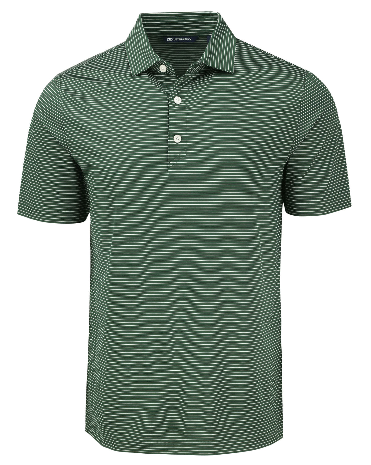 Cutter & Buck Men's Forge Recycled Fine Line Stripe Four-Way Stretch Polo-1