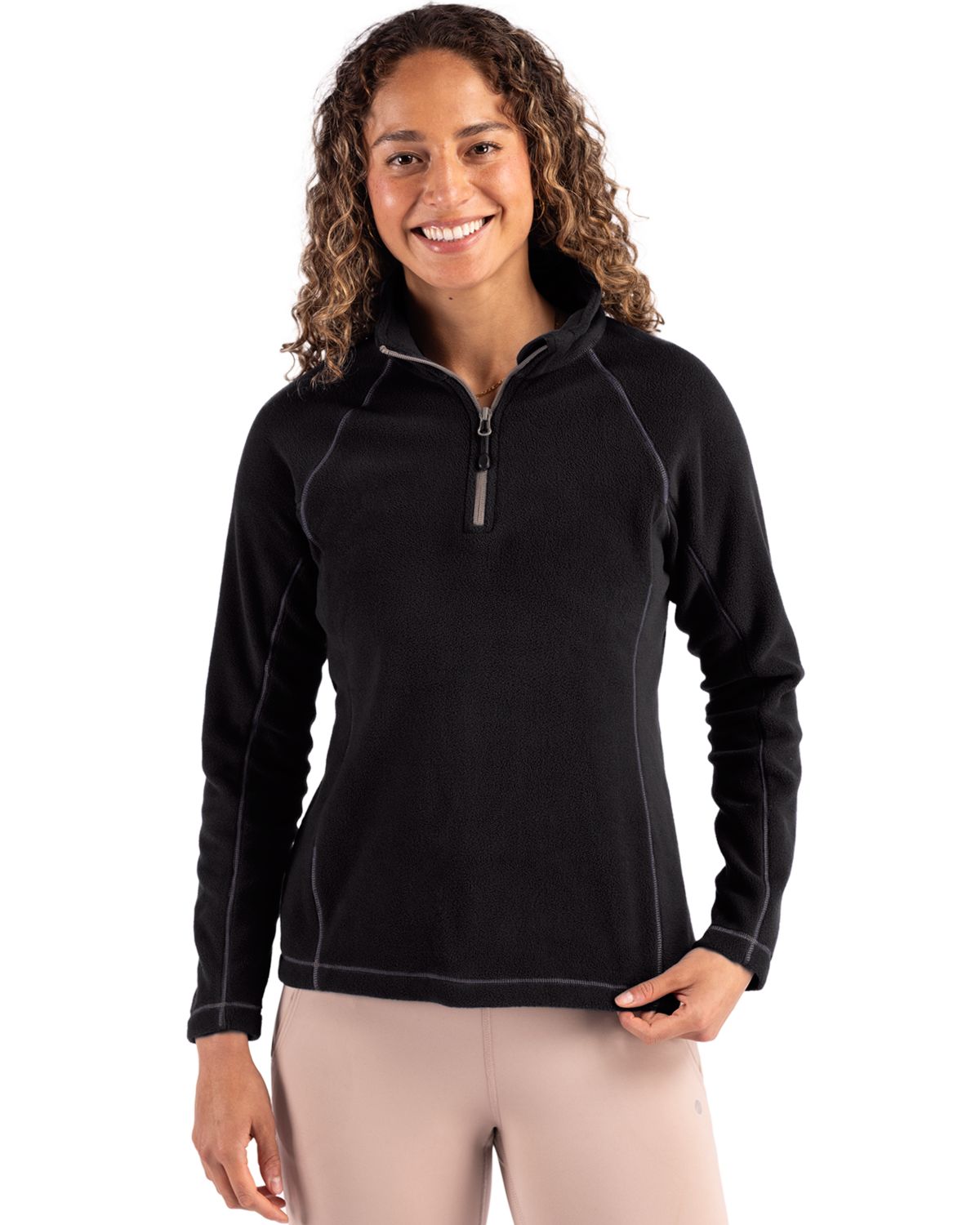 Clique Women's Powder Recycled Fleece Quarter Zip Jacket-5