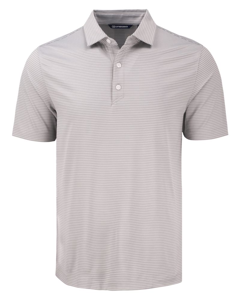 Cutter & Buck Men's Forge Recycled Fine Line Stripe Four-Way Stretch Polo-3