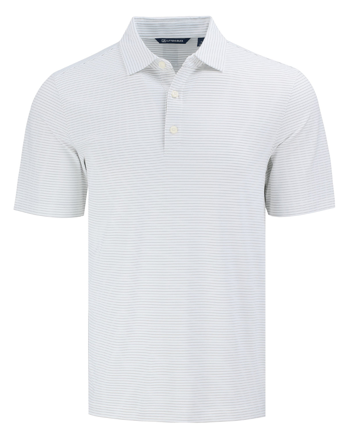 Cutter & Buck Men's Forge Recycled Fine Line Stripe Four-Way Stretch Polo-1
