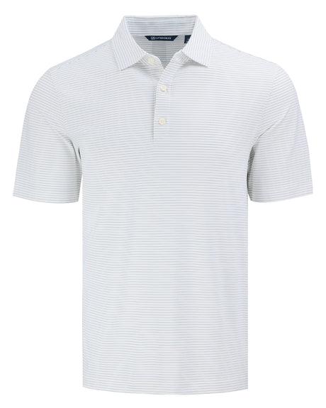 Cutter & Buck Men's Forge Recycled Fine Line Stripe Four-Way Stretch Polo-1