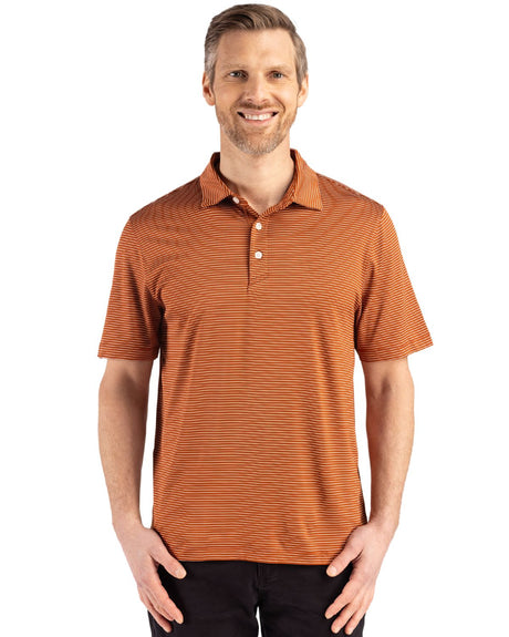 Cutter & Buck Men's Forge Recycled Fine Line Stripe Four-Way Stretch Polo-1