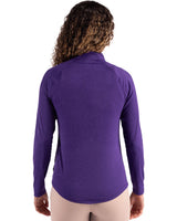 Cutter & Buck Women's Coastline Recycled Double Peached Quarter Zip Pullover-2