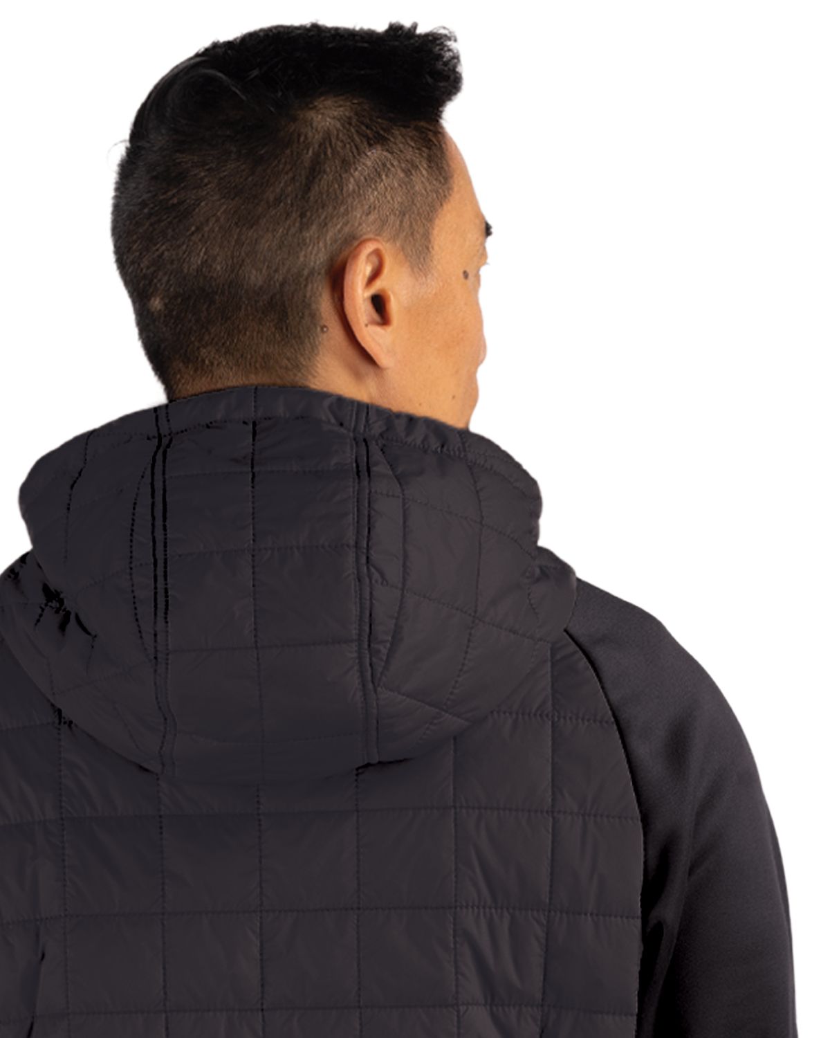 Cutter & Buck Men's Rainier Recycled Insulated Hybrid Puffer Full Zip Jacket-6