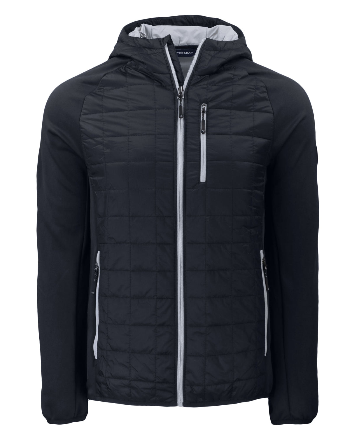 Cutter & Buck Men's Rainier Recycled Insulated Hybrid Puffer Full Zip Jacket-7