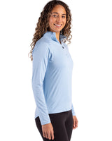 Cutter & Buck Women's Coastline Recycled Double Peached Quarter Zip Pullover-3