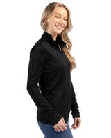 Clique Women's Spin Solution-dyed Performance Interlock Half Zip-4