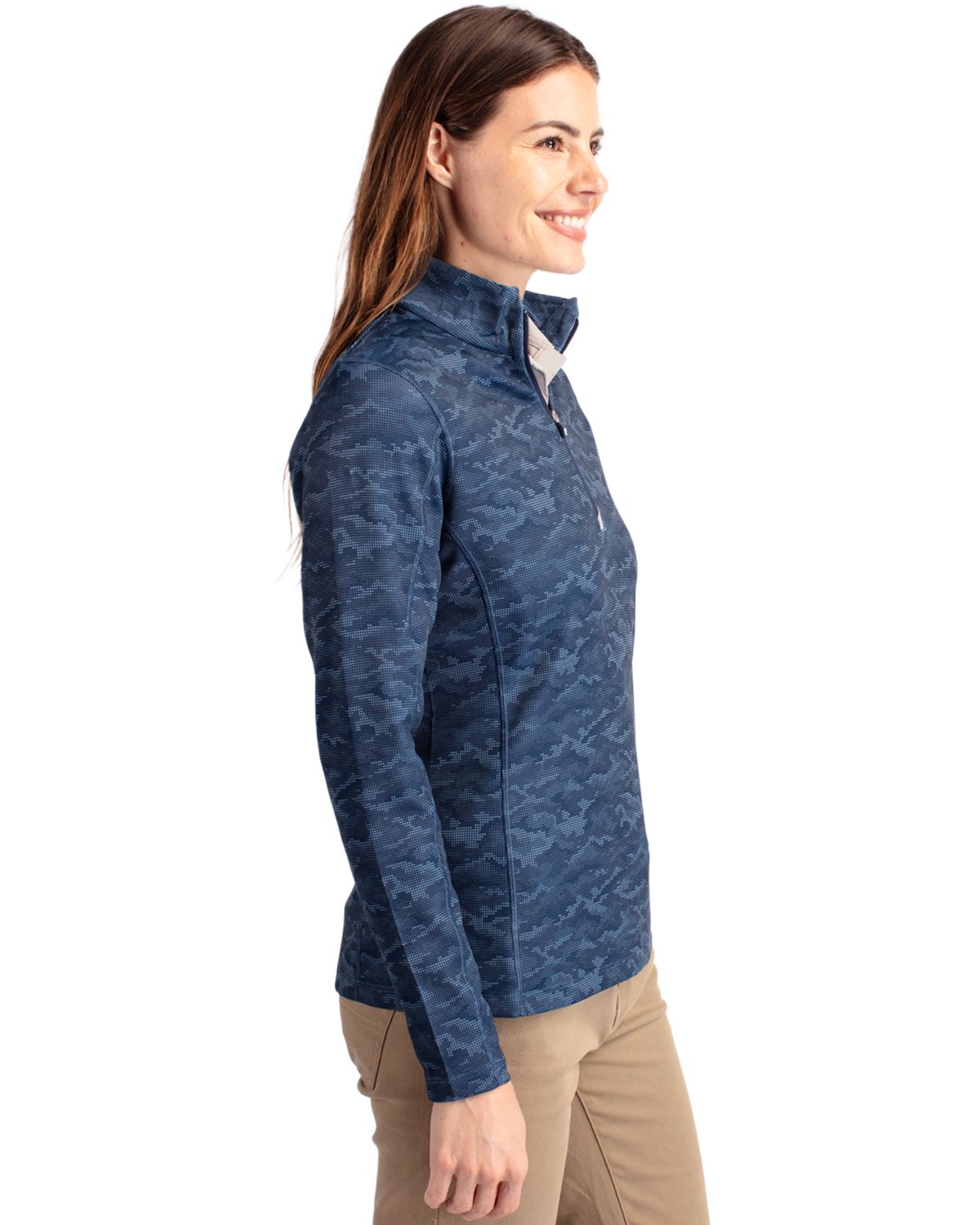 Cutter & Buck Women's Traverse Quarter Zip Pullover-3