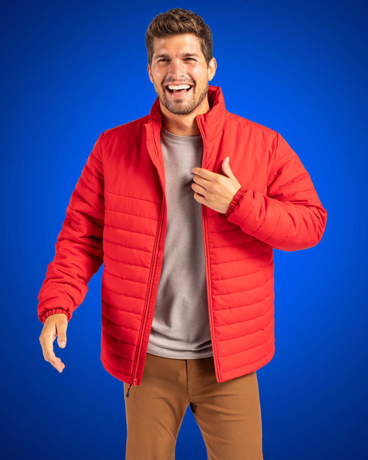 Clique Men's Elevation Recycled Insulated Puffer Full Zip Jacket-7
