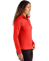 Cutter & Buck Women's Coastline Recycled Double Peached Quarter Zip Pullover-3