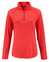 Cutter & Buck Women's Coastline Recycled Double Peached Quarter Zip Pullover-4