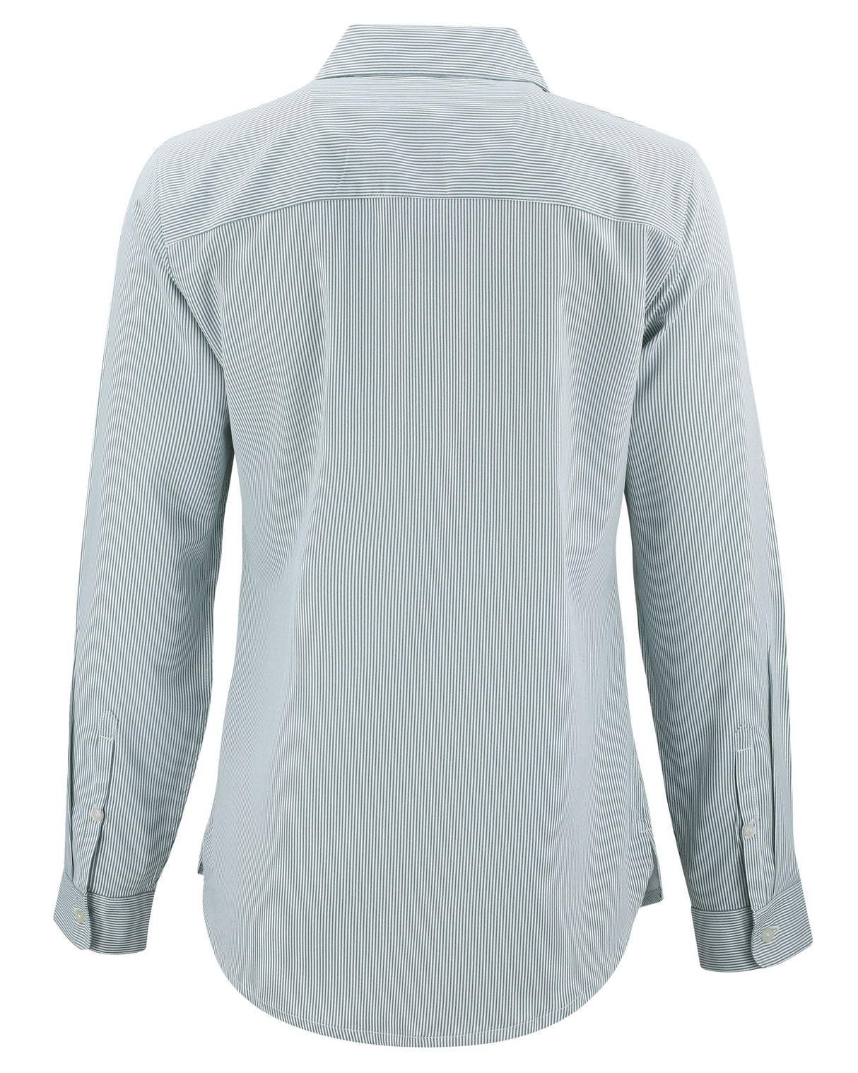 Cutter & Buck Women's Skyline Recycled Pinstripe Long Sleeve Spread Collar Dress Shirt-7