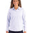 Cutter & Buck Women's Skyline Recycled Pinstripe Long Sleeve Spread Collar Dress Shirt-1