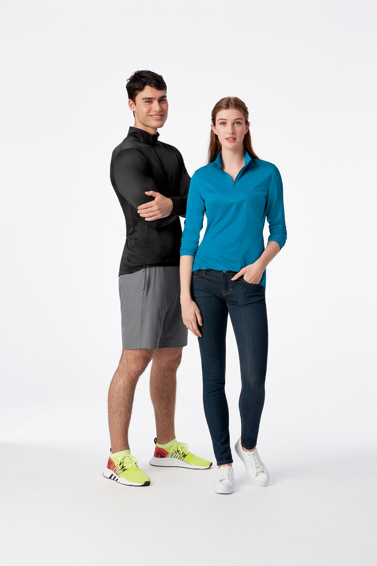 Clique Women's Spin Solution-dyed Performance Interlock Half Zip-4