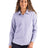 Cutter & Buck Women's Skyline Recycled Pinstripe Long Sleeve Spread Collar Dress Shirt-1