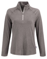 Cutter & Buck Women's Coastline Recycled Double Peached Quarter Zip Pullover-4