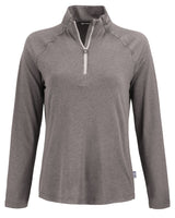 Cutter & Buck Women's Coastline Recycled Double Peached Quarter Zip Pullover-5