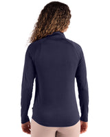 Cutter & Buck Women's Coastline Recycled Double Peached Quarter Zip Pullover-3