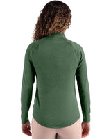 Cutter & Buck Women's Coastline Recycled Double Peached Quarter Zip Pullover-2