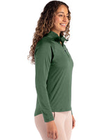 Cutter & Buck Women's Coastline Recycled Double Peached Quarter Zip Pullover-3