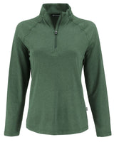 Cutter & Buck Women's Coastline Recycled Double Peached Quarter Zip Pullover-5
