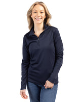 Clique Women's Spin Solution-dyed Performance Interlock Half Zip-4