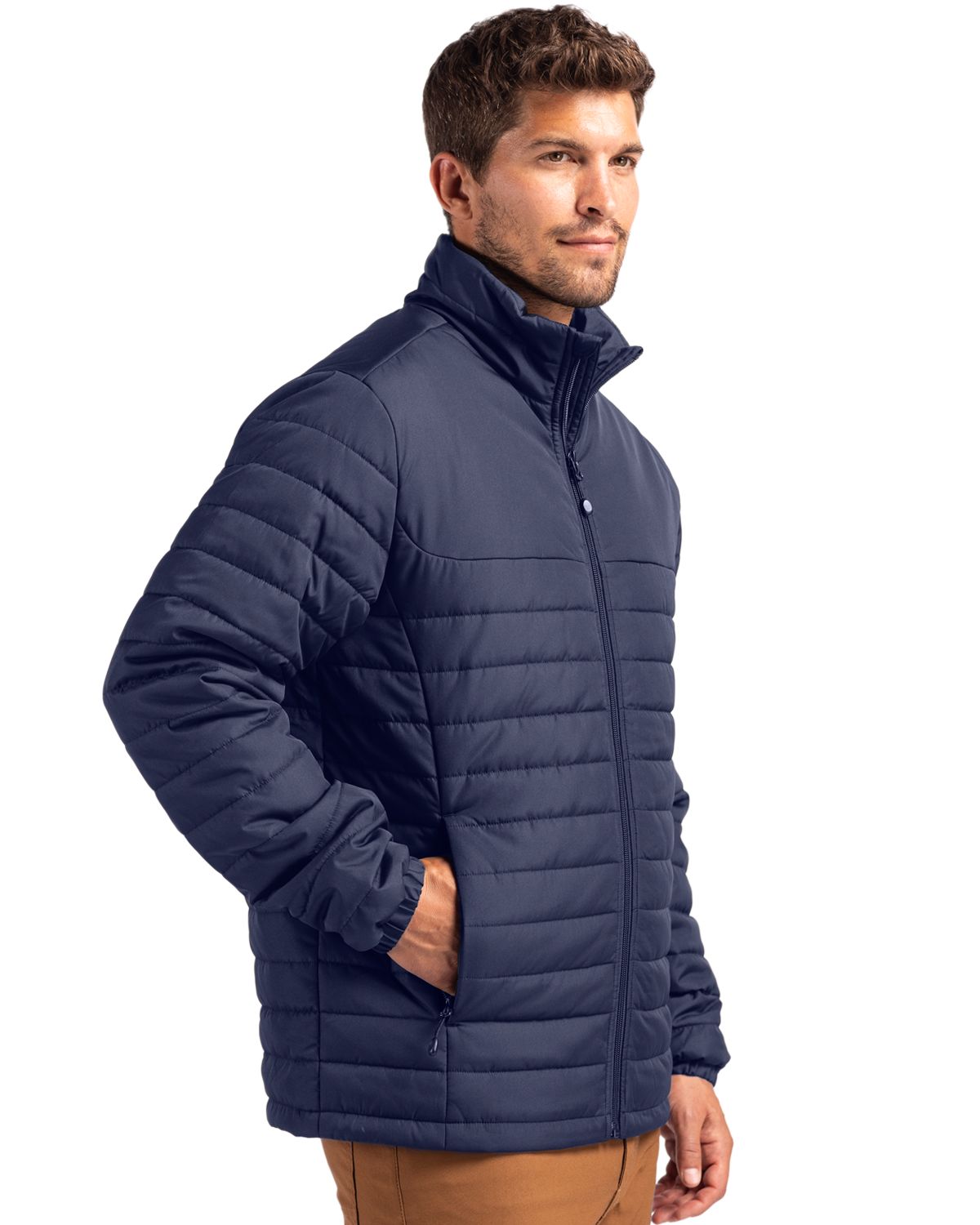 Clique Men's Elevation Recycled Insulated Puffer Full Zip Jacket-4