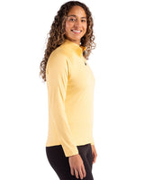Cutter & Buck Women's Coastline Recycled Double Peached Quarter Zip Pullover-3