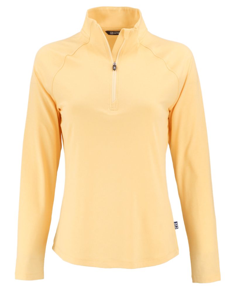 Cutter & Buck Women's Coastline Recycled Double Peached Quarter Zip Pullover-5