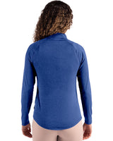 Cutter & Buck Women's Coastline Recycled Double Peached Quarter Zip Pullover-2