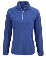 Cutter & Buck Women's Coastline Recycled Double Peached Quarter Zip Pullover-4