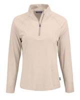 Cutter & Buck Women's Coastline Recycled Double Peached Quarter Zip Pullover-1