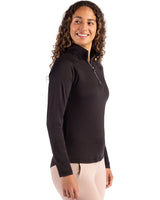 Cutter & Buck Women's Coastline Recycled Double Peached Quarter Zip Pullover-5