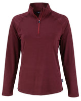 Cutter & Buck Women's Coastline Recycled Double Peached Quarter Zip Pullover-5