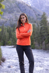 Cutter & Buck Women's Coastline Recycled Double Peached Quarter Zip Pullover-4