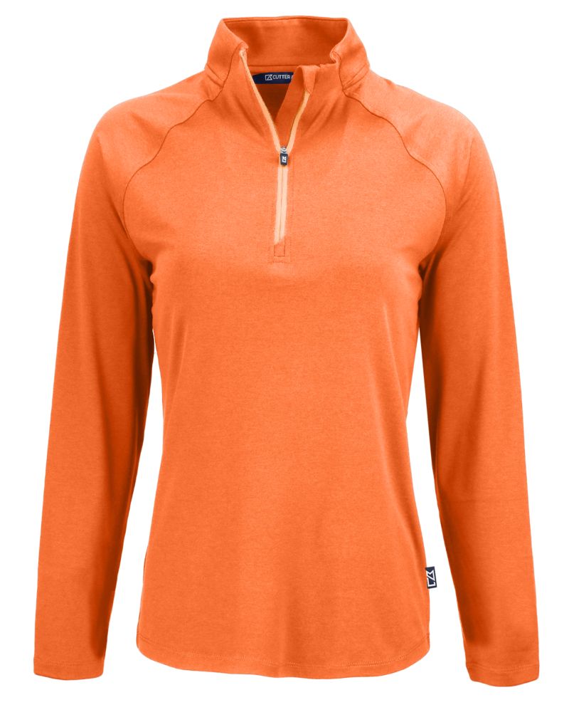 Cutter & Buck Women's Coastline Recycled Double Peached Quarter Zip Pullover-7