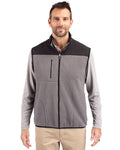 Cutter & Buck Men's Cascade Epic Comfort Recycled Sherpa Fleece Full Zip Vest-1